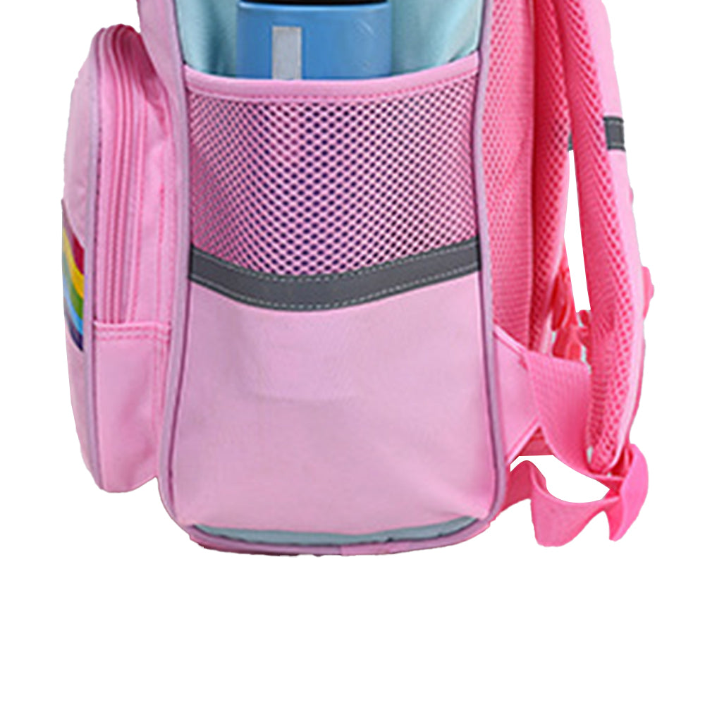 Child Kids Girls Unicorn Shoulders Backpack Travel School Bags Rucksack - Pink