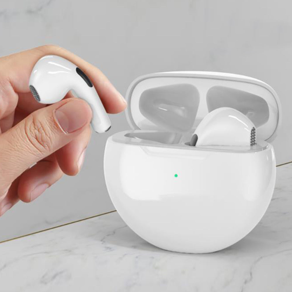 Bluetooth Headphones Wireless Earbuds Bluetooth Headphones Smartphone Compatible Wireless Earbuds with Charging Case for TV Smart Phone Computer Laptop Sports -White