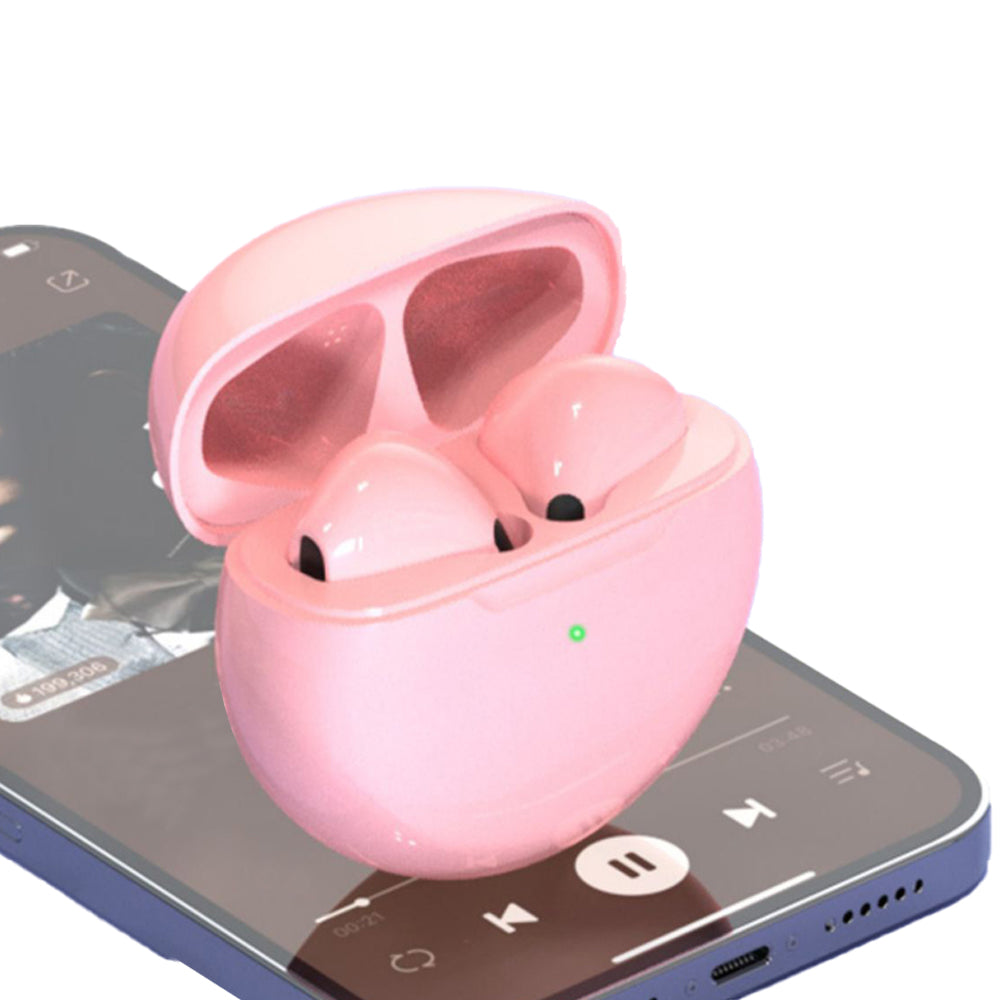 Wireless EarbudsBluetooth Headphoneswith Charging Casefor TV Smart Phone Computer LaptopSports -Pink
