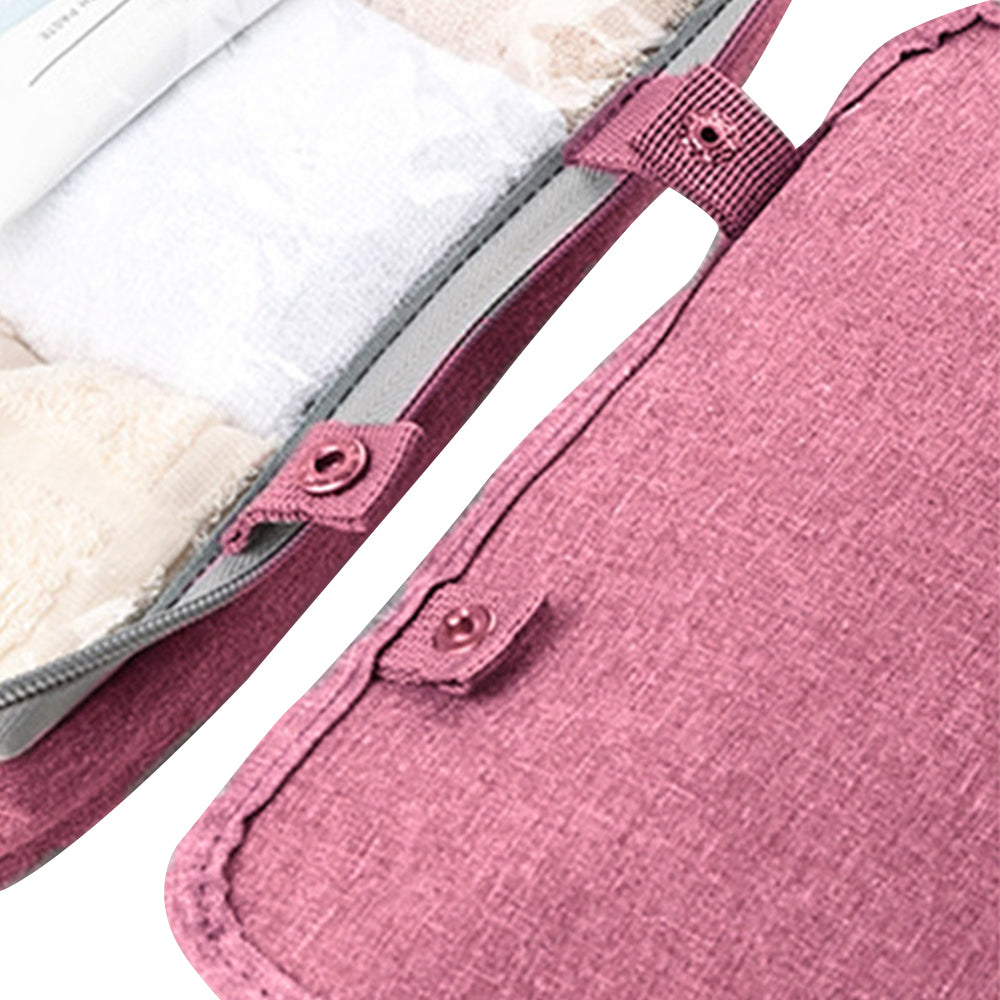 Large Capacity Toiletry Bag Travel Bag with Hanging Hook -Pink