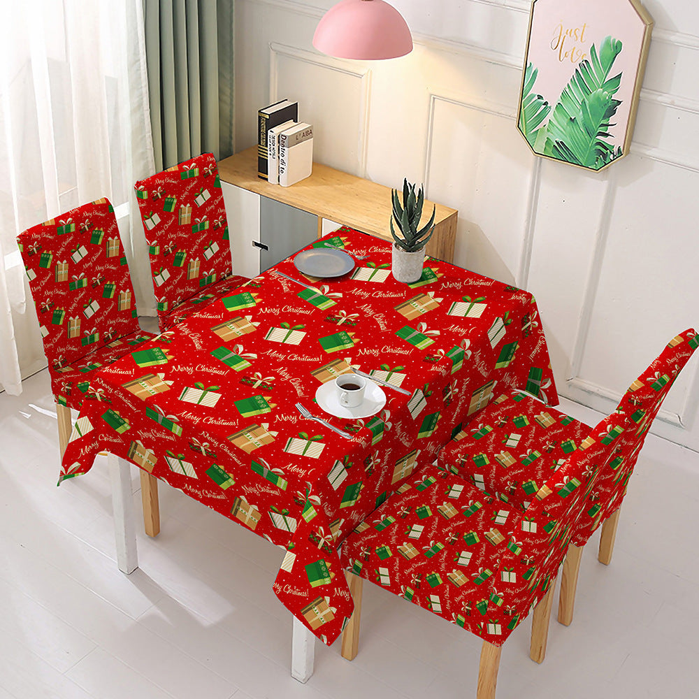 Rectangle Christmas Tablecloth Xmas Decor