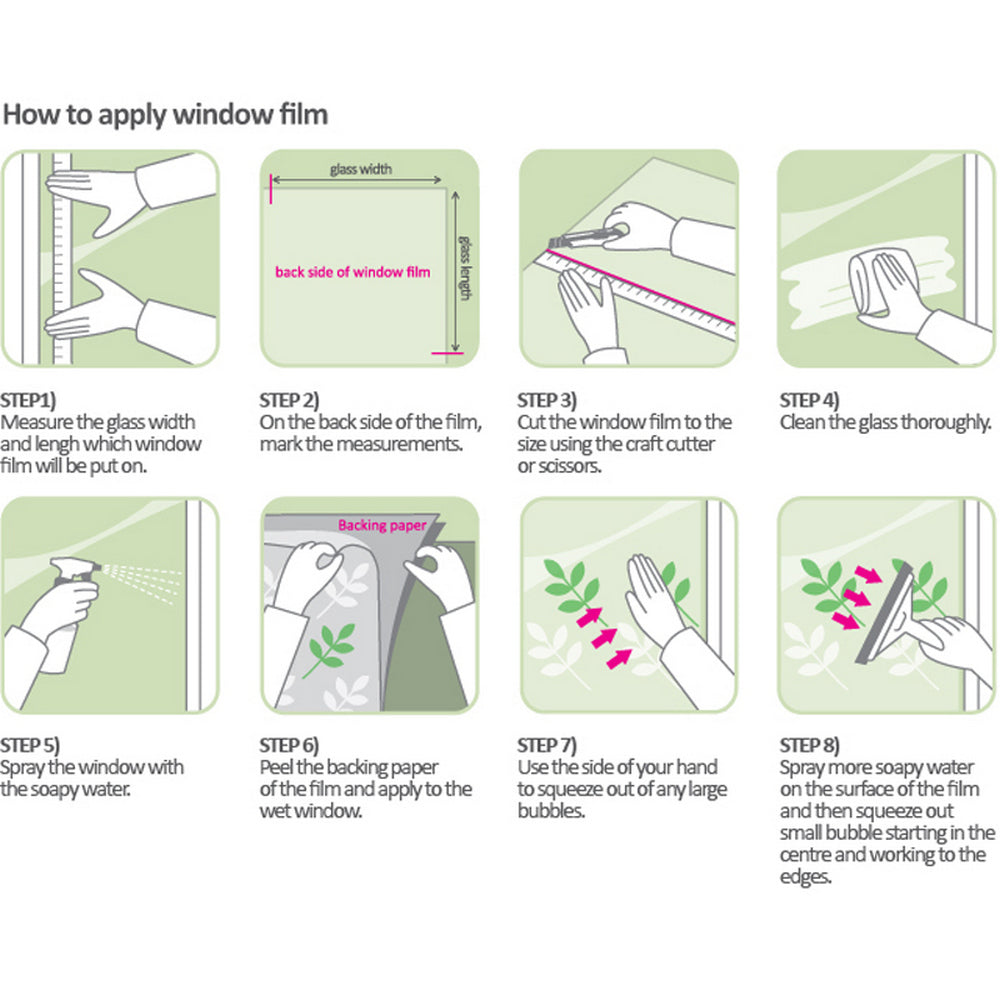 Lily-Flower Blossom Cling Stained Glass Window Film Sticker Home Decor