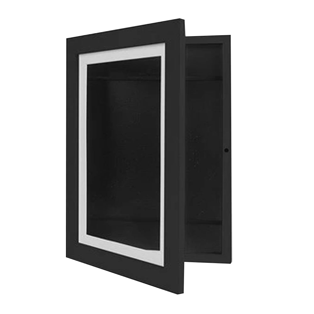 Wall Art Kids Art Frames Wooden Artwork Display Holds up to 150 Sheets of A4 Paper -Black