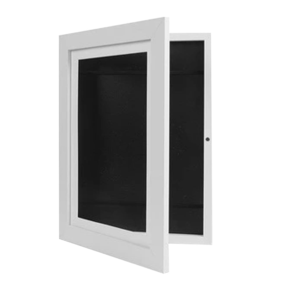 Wall Art 2pcs Kids Art Frames Wooden Artwork Display Holds up to 150 Sheets of A4 Paper -White