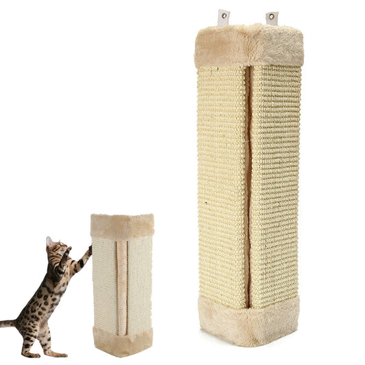Wall Mounted Scratching Post Cat Scratching Mat Scratcher Pad Board Natural Sisal Pet Cat Toys Sofa Protector