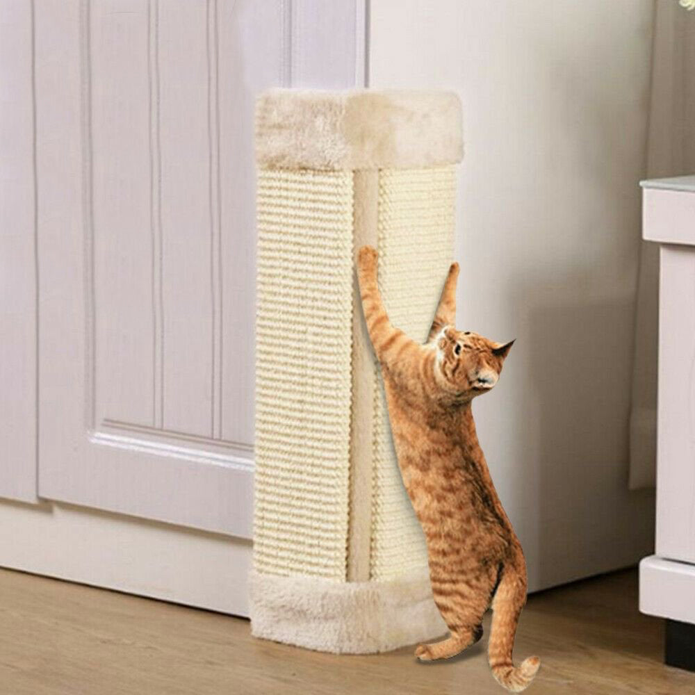 Wall Mounted Scratching Post Cat Scratching Mat Scratcher Pad Board Natural Sisal Pet Cat Toys Sofa Protector