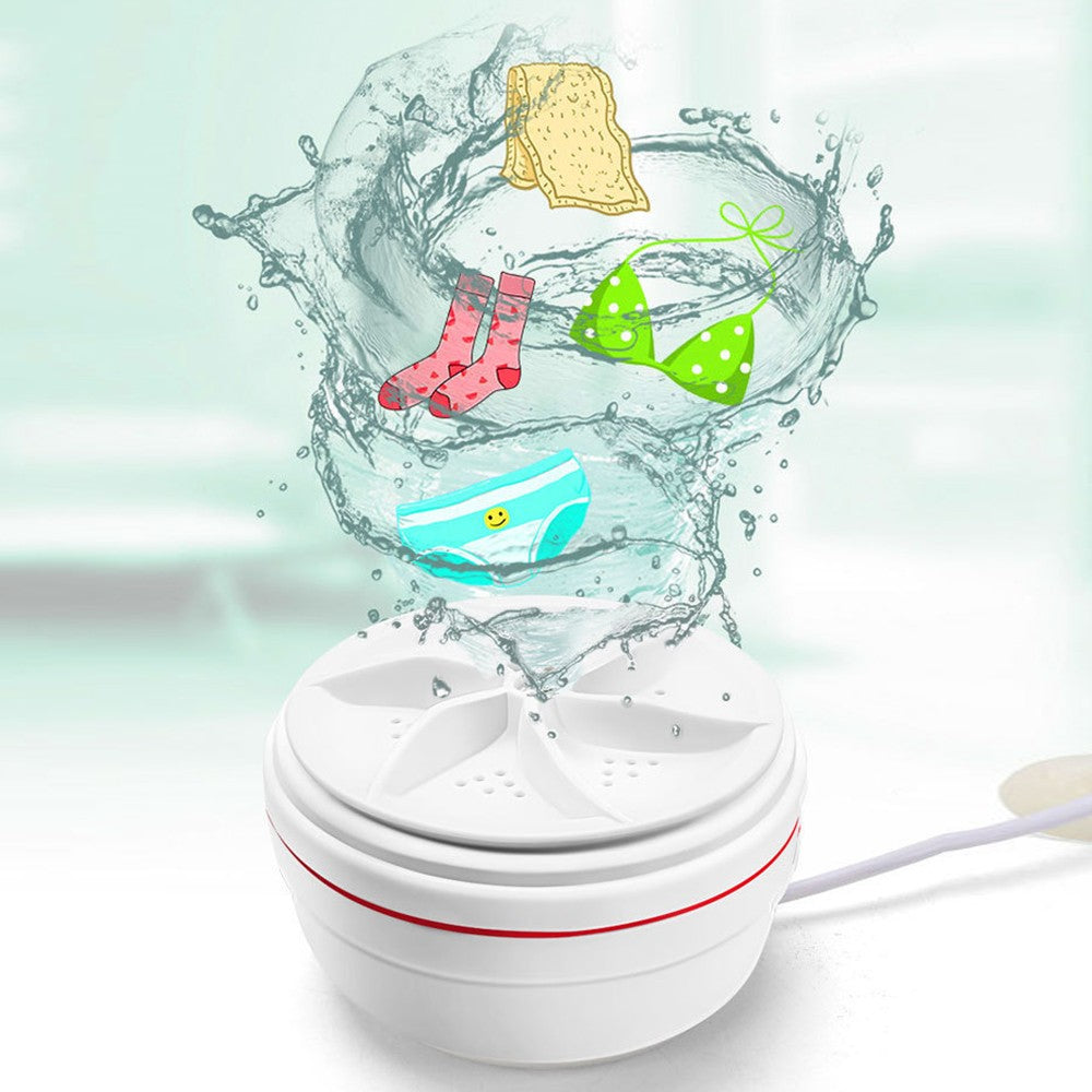 Mini Portable Ultrasonic Turbine Dishwashers USB Powered Washing Machine