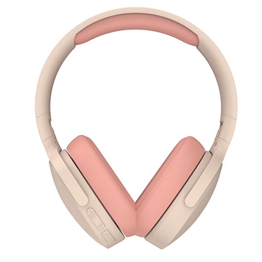 Gaming Headset Wireless Headset P2961 Foldable Wireless Bluetooth Stereo Over Ear Headphone -Pink