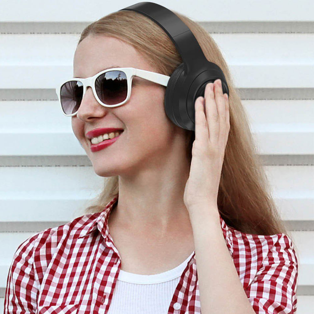 Gaming Headset Wireless Headset Bluetooth Wireless Headphones Headworn TWS Earphones -Black