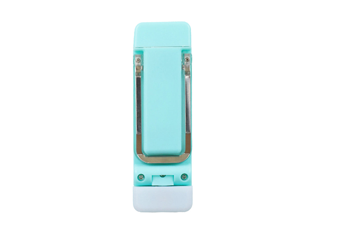 Book Light Clip-On USB Rechargeable Reading Lamp Adjust Angle LED Reading Light-Green