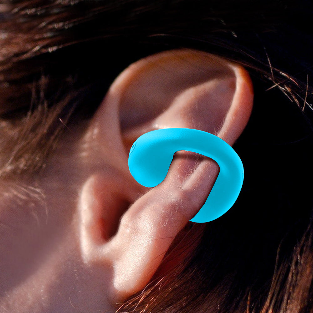 Wireless Headphones Wireless Earbuds Wireless Bluetooth Headphones Ear Clip Bone Conduction Earphones Sports Earbuds -Blue