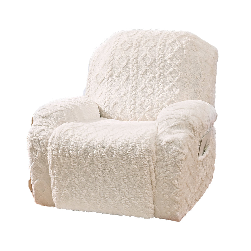 Stretch Recliner Chair Covers Sofa Slipcover Chair Spandex Soft Recliner Slipcover Furniture Protector -Beige