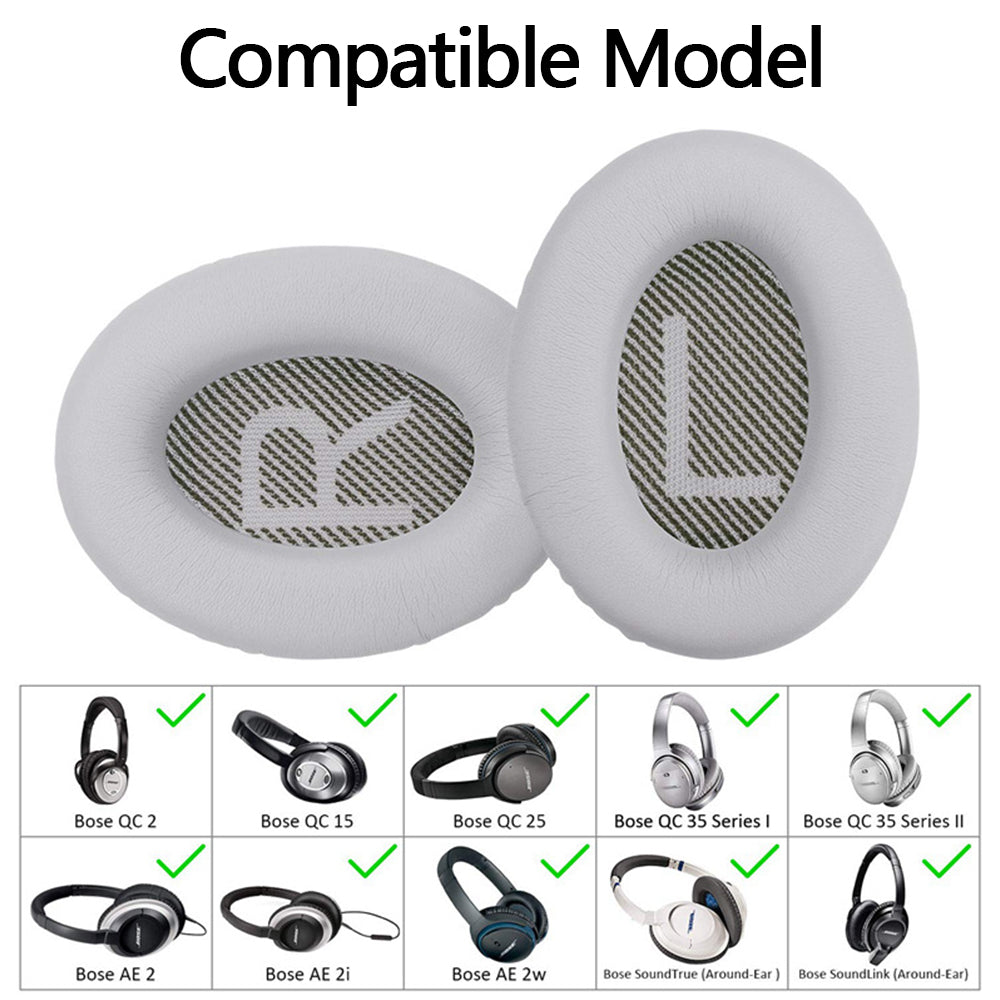 Pair of Replacement Ear Pads Cushions for Bose QC35 QC35ll Over-Ear Headphones
