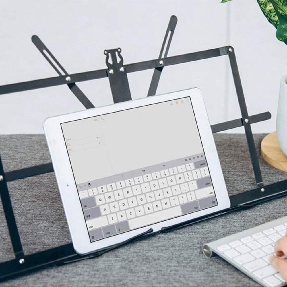 Adjustable Music Stand Folding Tripod Holder with Storage Bag