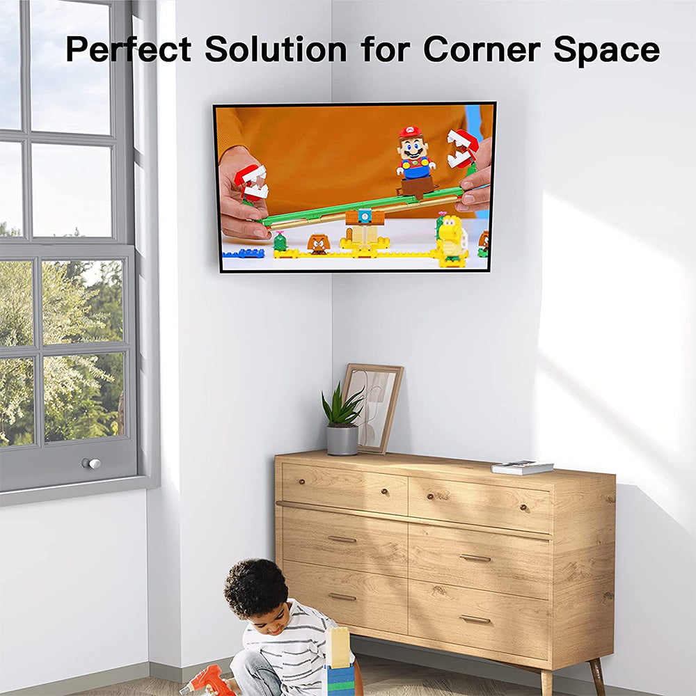 Full Motion TV Wall Mount Bracket Swivel Tilt