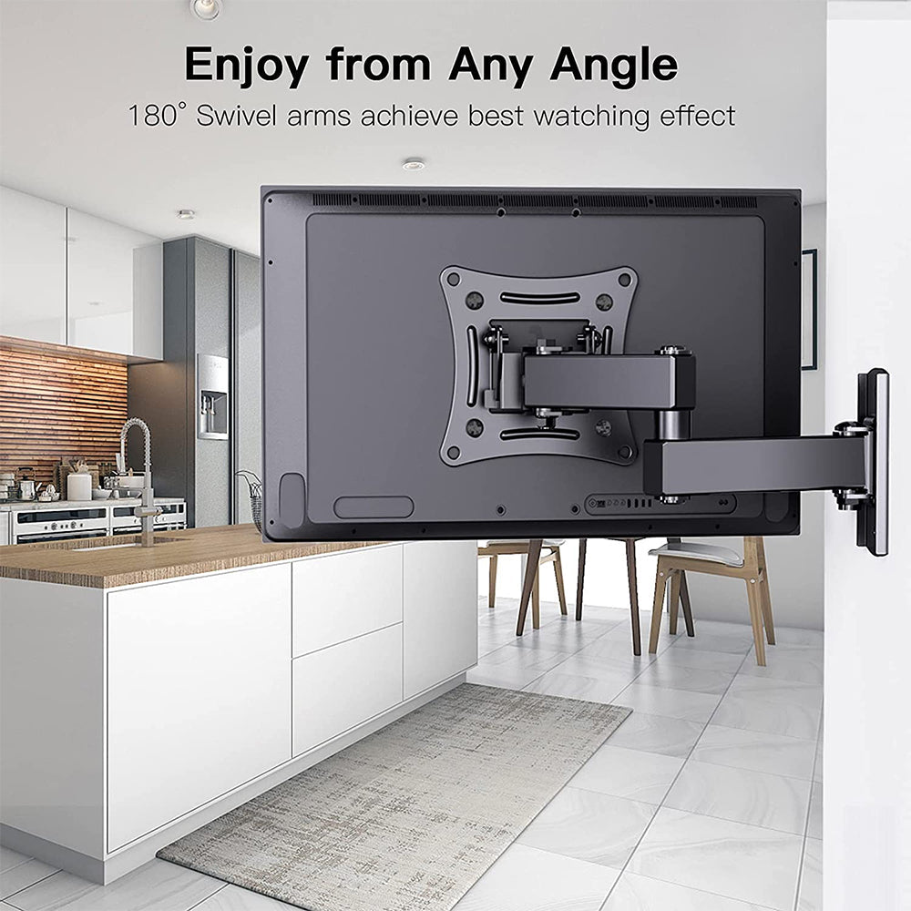 Full Motion TV Wall Mount Bracket Swivel Tilt