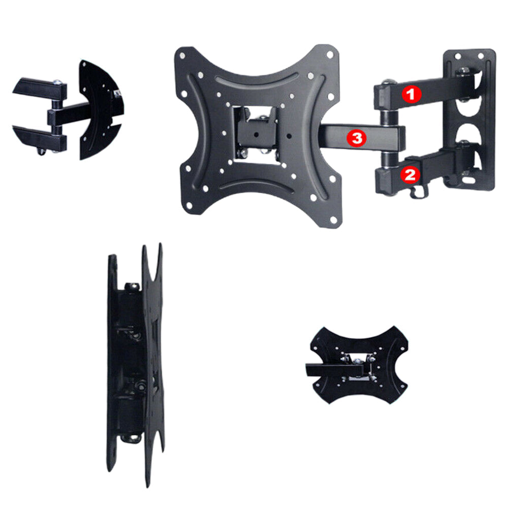 Full Motion TV Wall Mount Bracket Swivel Tilt