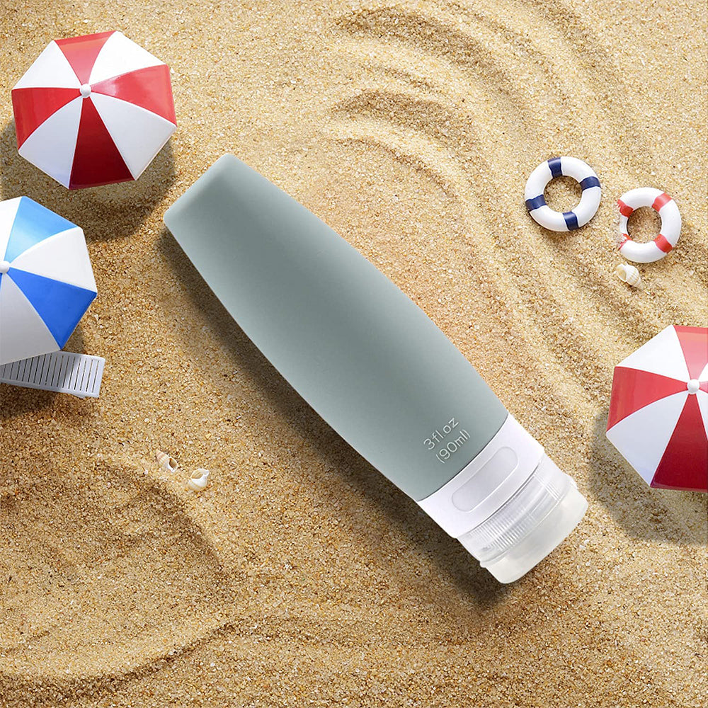 Silicone Empty Bottle Travel Cosmetic Container Squeezable Lotion Shampoo