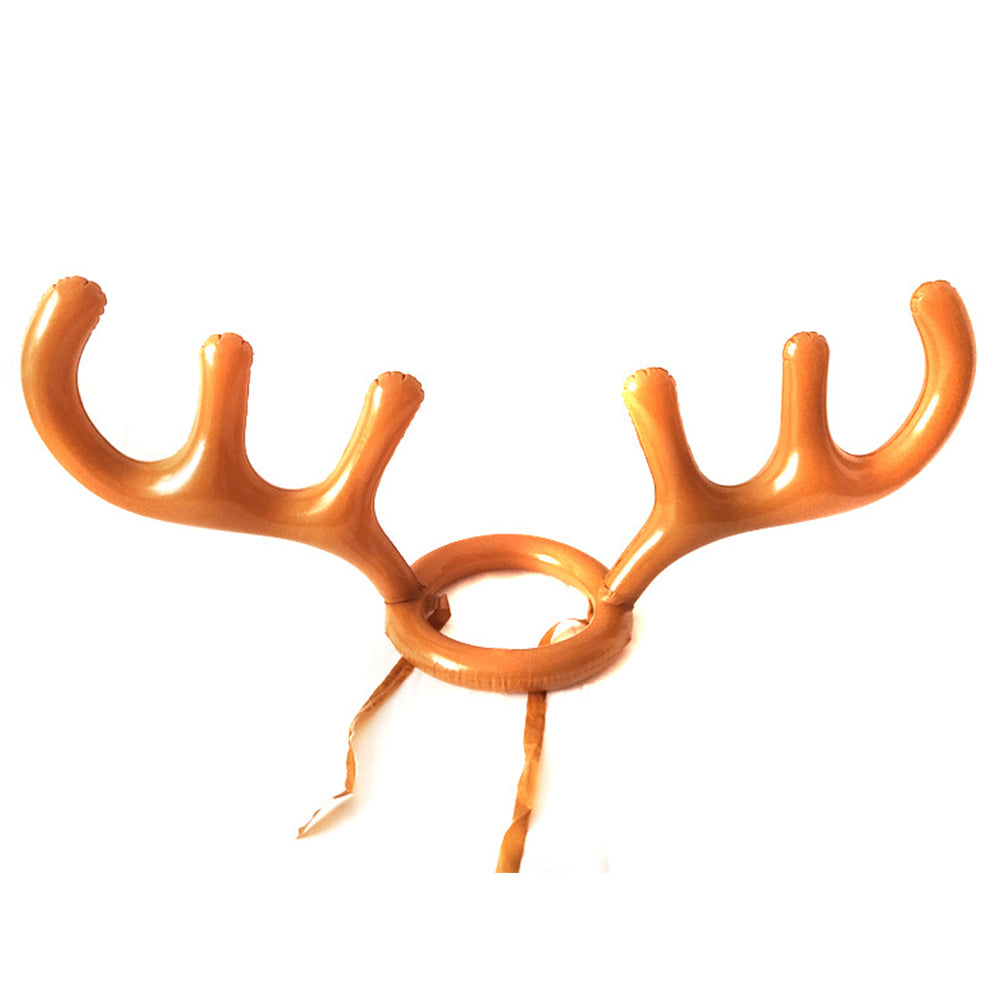 Inflatable Antler Reindeer Hat Ring Toss Game