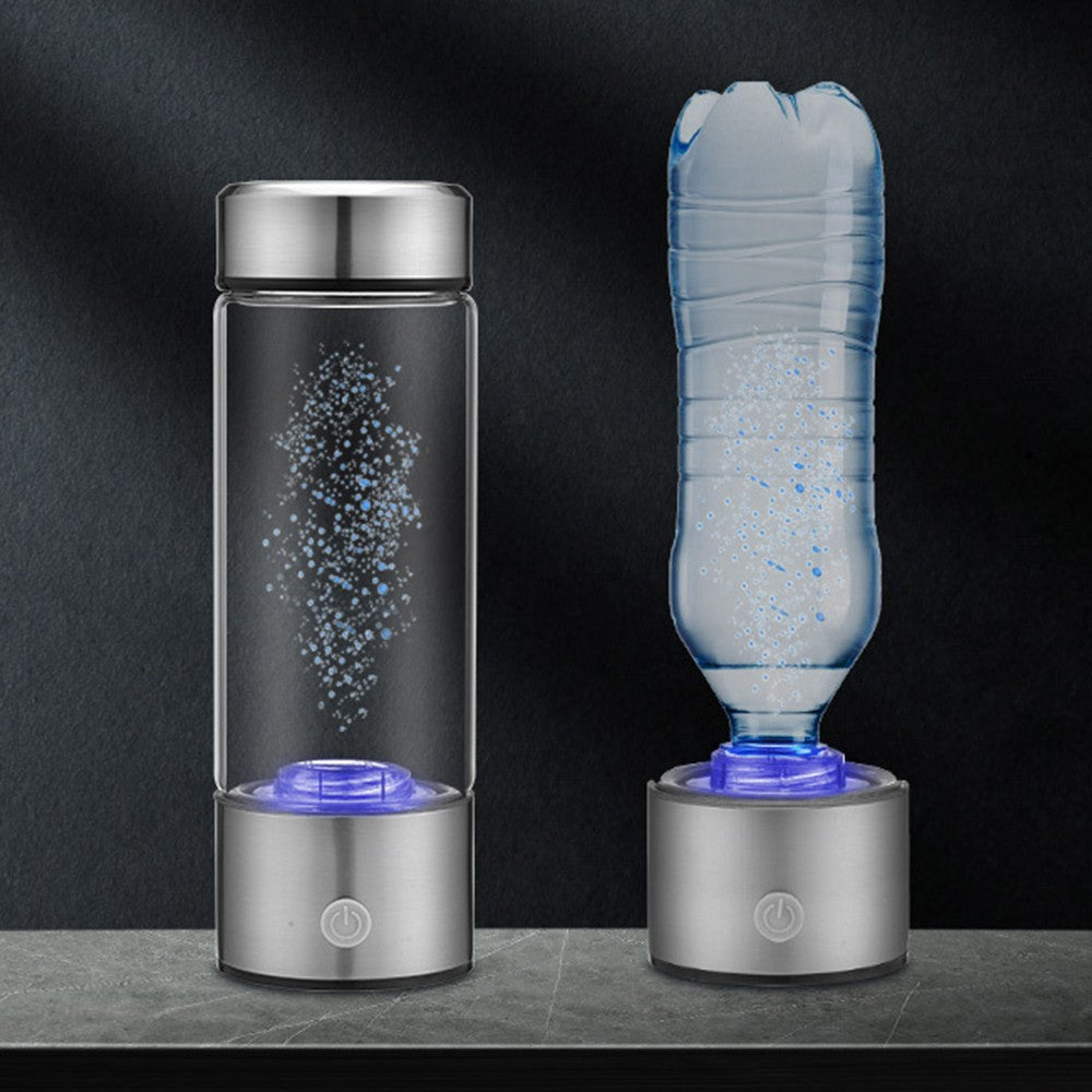 Dual Use 450ml Hydrogen-rich Water Ionizer Generator Bottle Cup USB Portable Mug