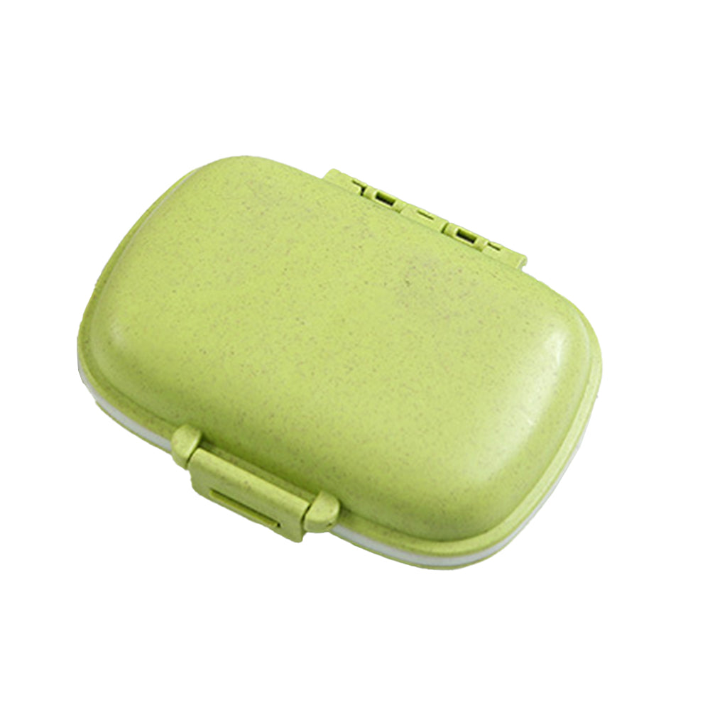 Pill Box Medicine Organizer Dispenser Box Case Travel Tablet Container Holder -Green