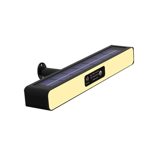 Solar Strobe Warning Light Control Flashing Beacon Barricade Construction Safety Road Signs Flash Traffic Lights -Warm light + red and blue light warning