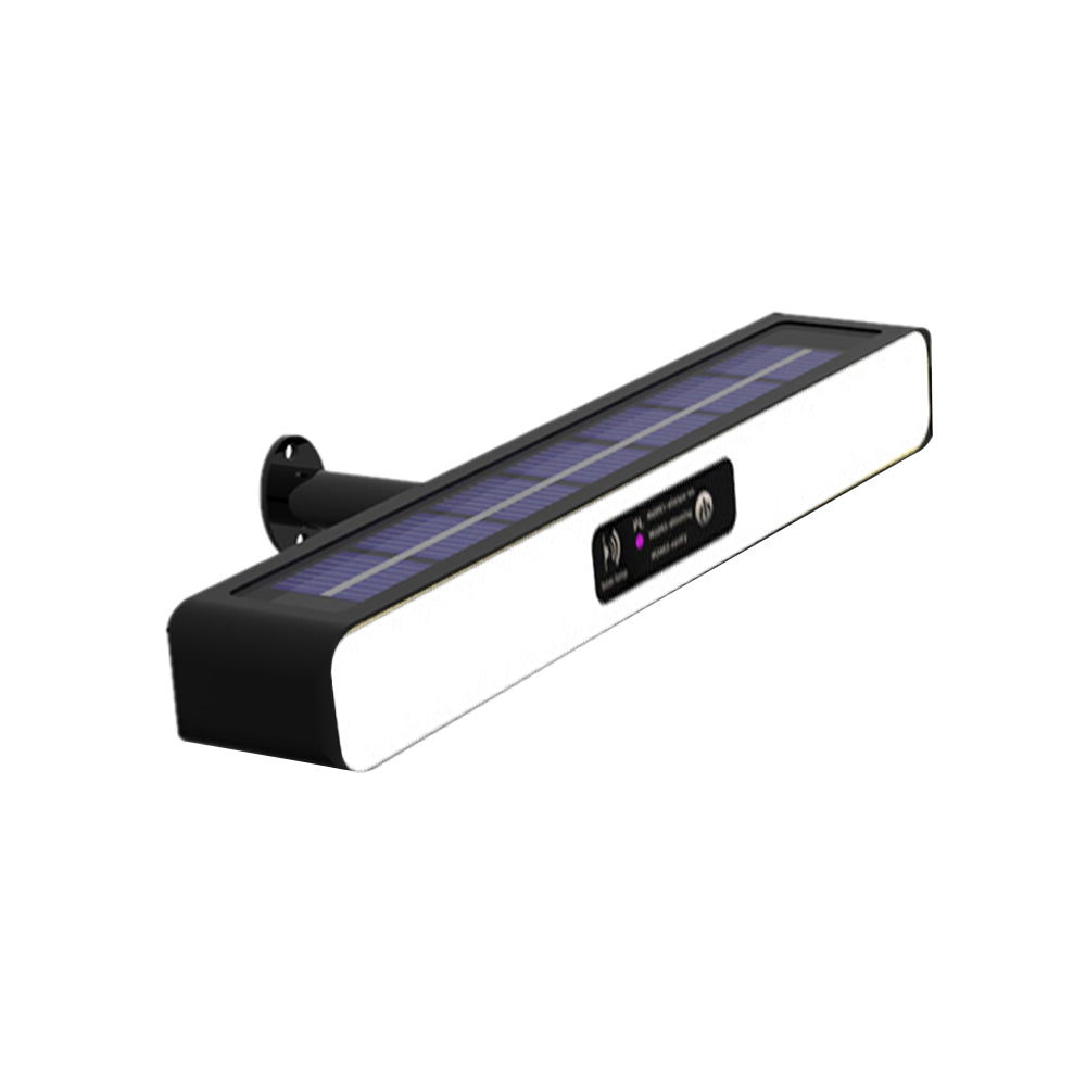Solar Strobe Warning Light Control Flashing Beacon Barricade Construction Safety Road Signs Flash Traffic Lights -White light + red and blue light warning