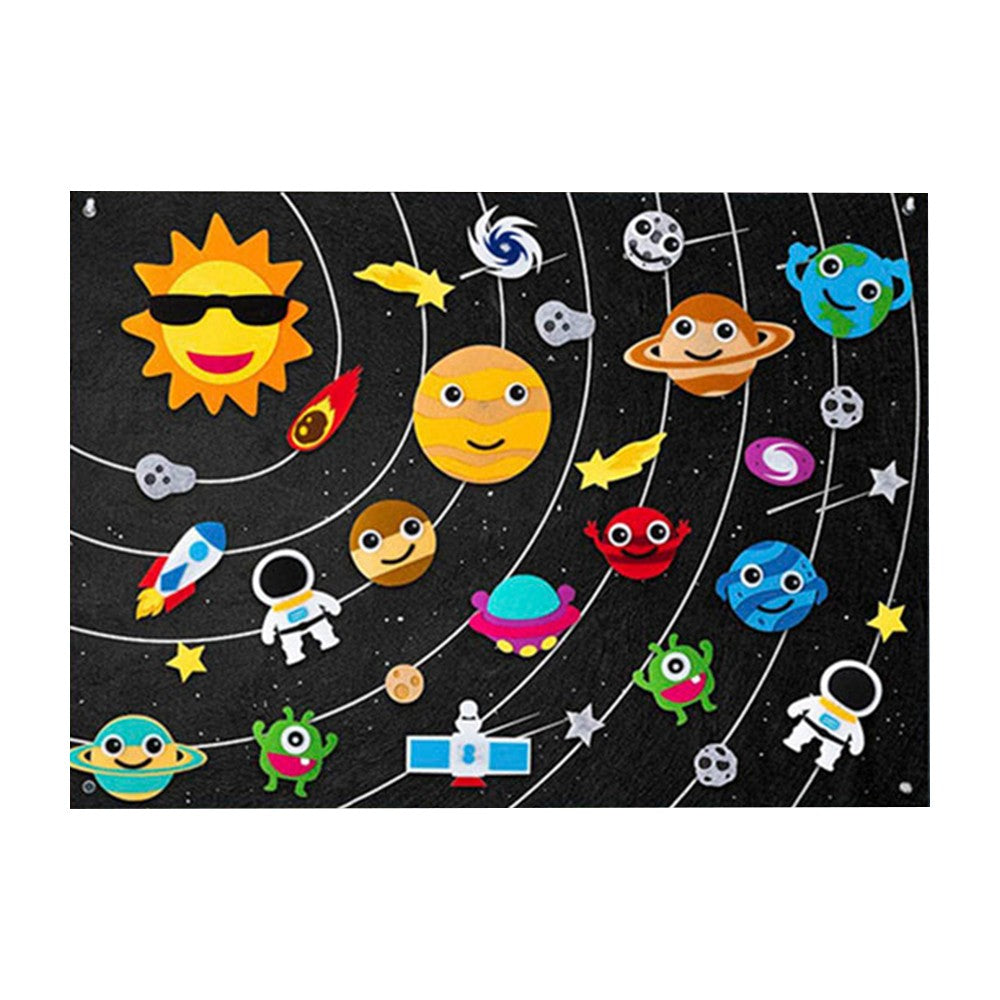 Kids Felt Story Board Early Learning Interactive Board Toddler Storytelling Board Preschool Toy Style 1