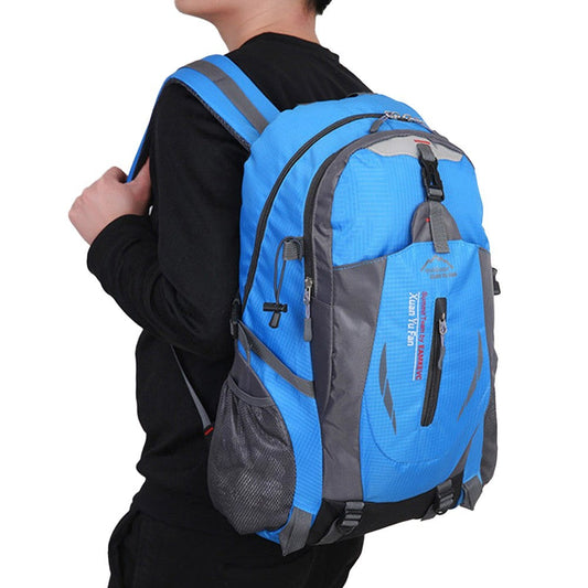 Water-resistant Hiking Backpack Travel Camping Outdoor Bag for Men and Women Blue
