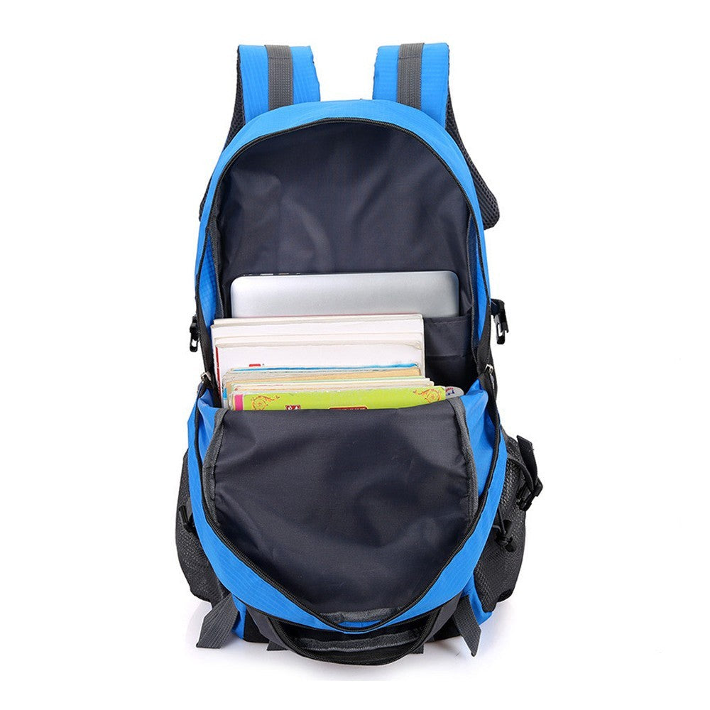 Water-resistant Hiking Backpack Travel Camping Outdoor Bag for Men and Women Blue