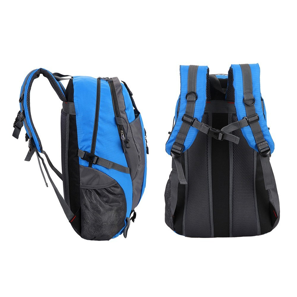 Water-resistant Hiking Backpack Travel Camping Outdoor Bag for Men and Women Blue