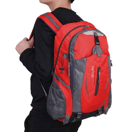 Water-resistant Hiking Backpack Travel Camping Outdoor Bag for Men and Women Red