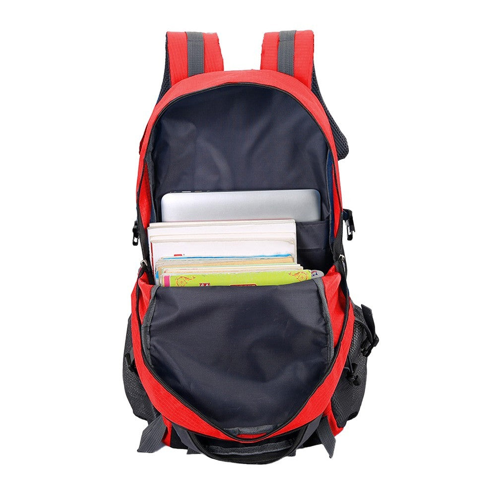 Water-resistant Hiking Backpack Travel Camping Outdoor Bag for Men and Women Red