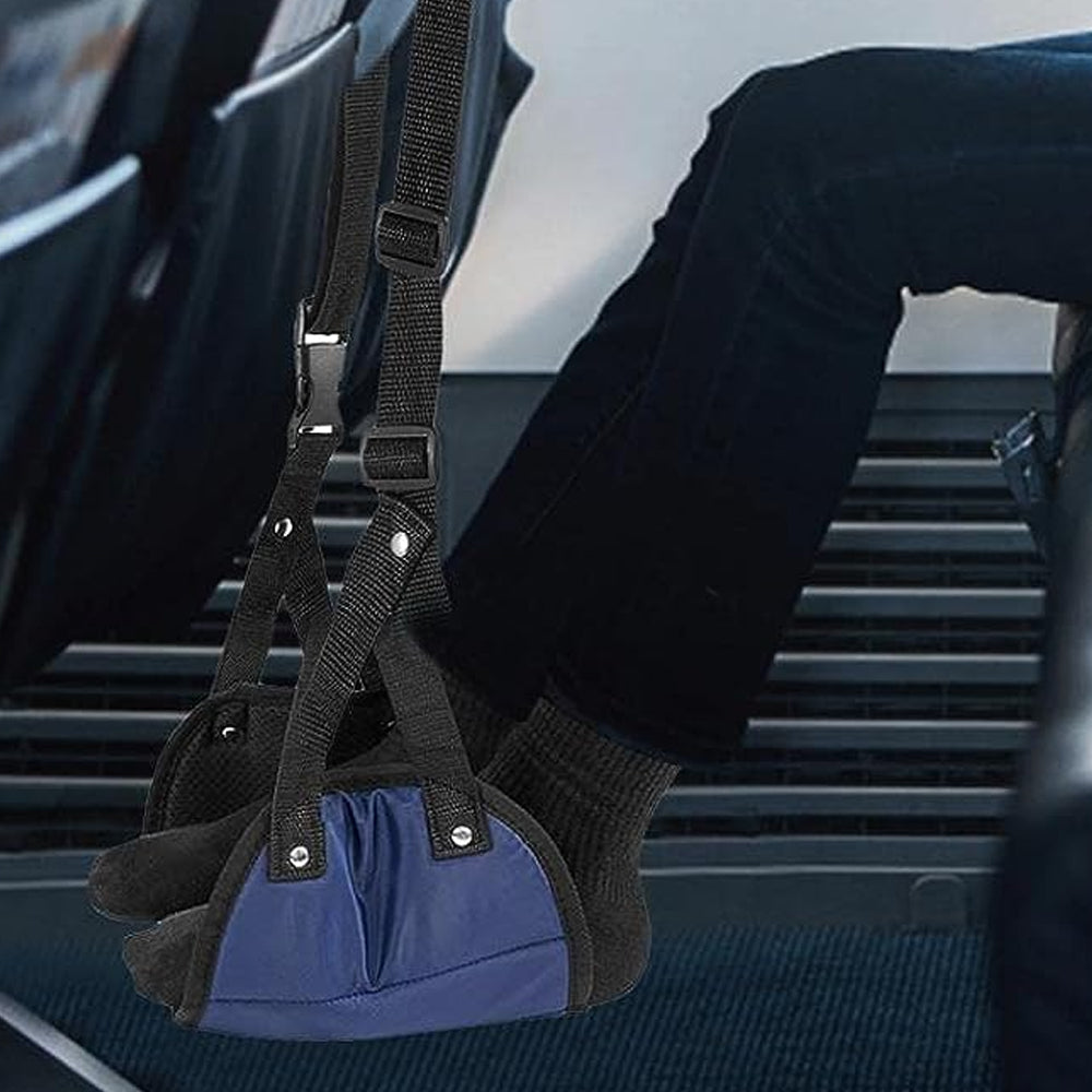 Travel Foot Rest Hammock Footrest Leg Pillow Memory Foam Cushion Hammock Blue