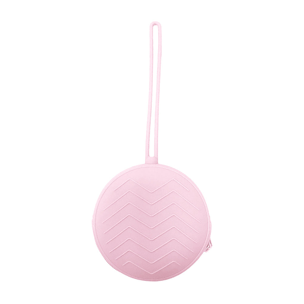 2Pcs Portable Silicone Pacifier Holder Case Baby Pacifiers Pouch Container Apricot and Pink