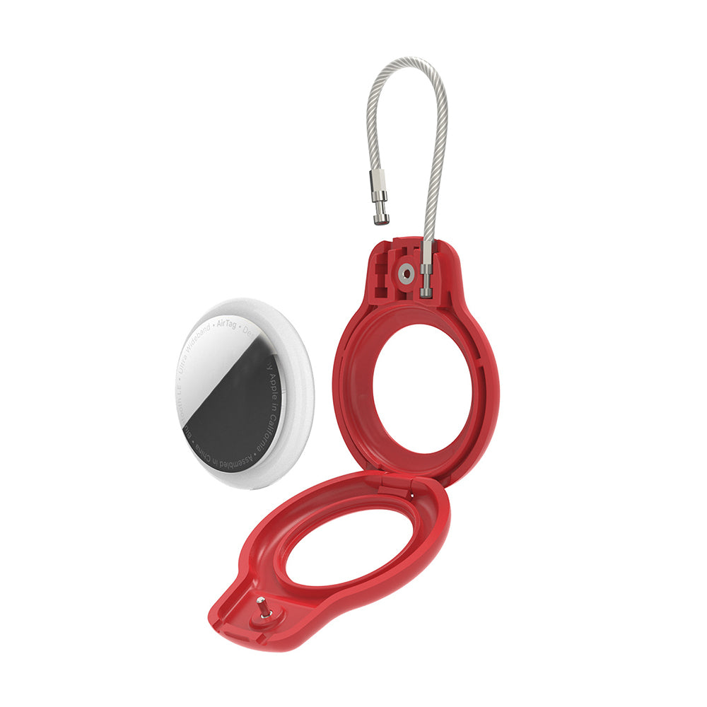 Compatible with Apple AirTag Secure Holder - Red