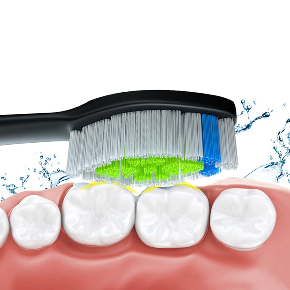 4Pcs Replacement Electric Toothbrush Heads Compatible with Philips Black