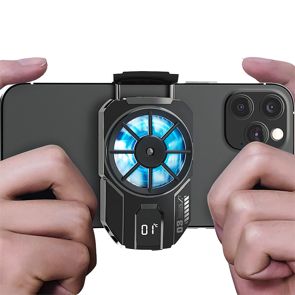 Universal Mobile Phone Cooler Radiator for iPhone/Android Digital Display Game Cooling Fan