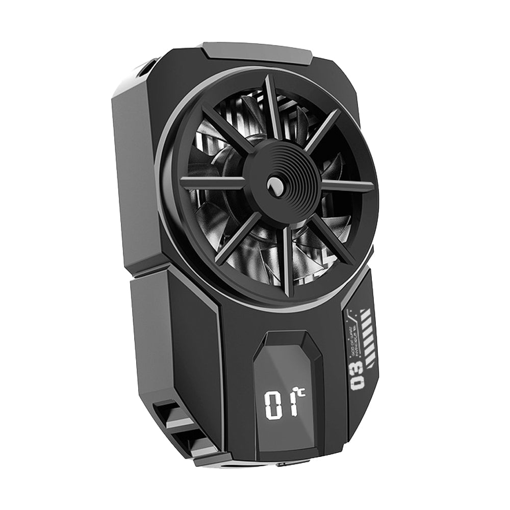 Universal Mobile Phone Cooler Radiator for iPhone/Android Digital Display Game Cooling Fan