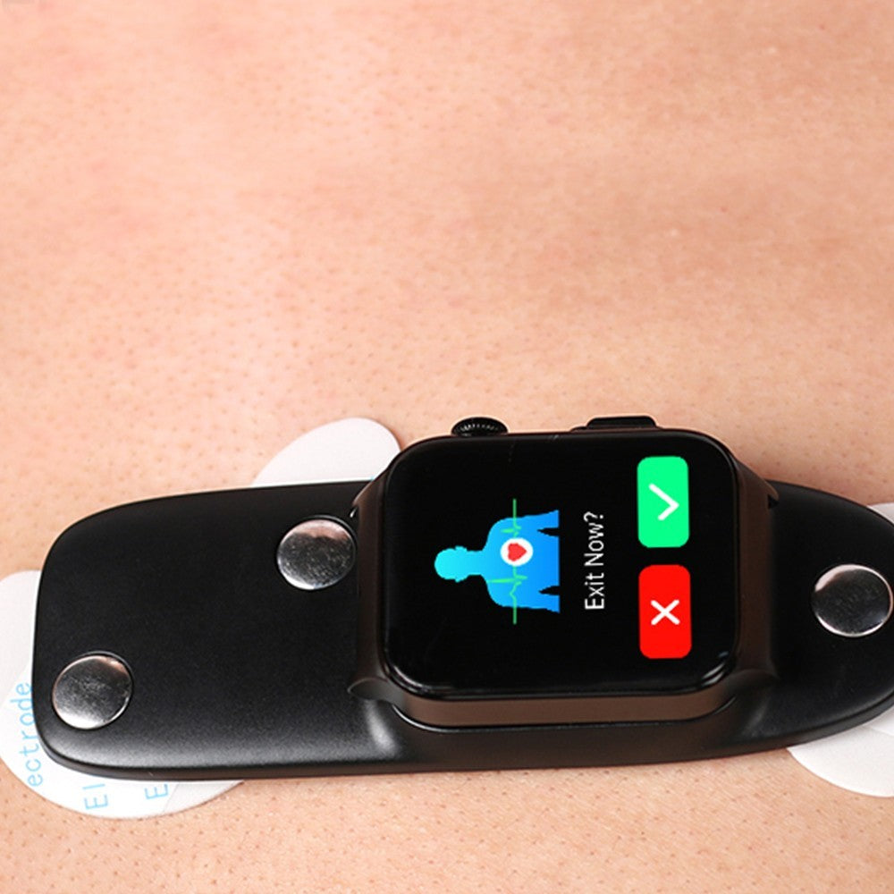 Bluetooth Smart Watch Sport Watch Blood Glucose ECG Monitoring Watch Black