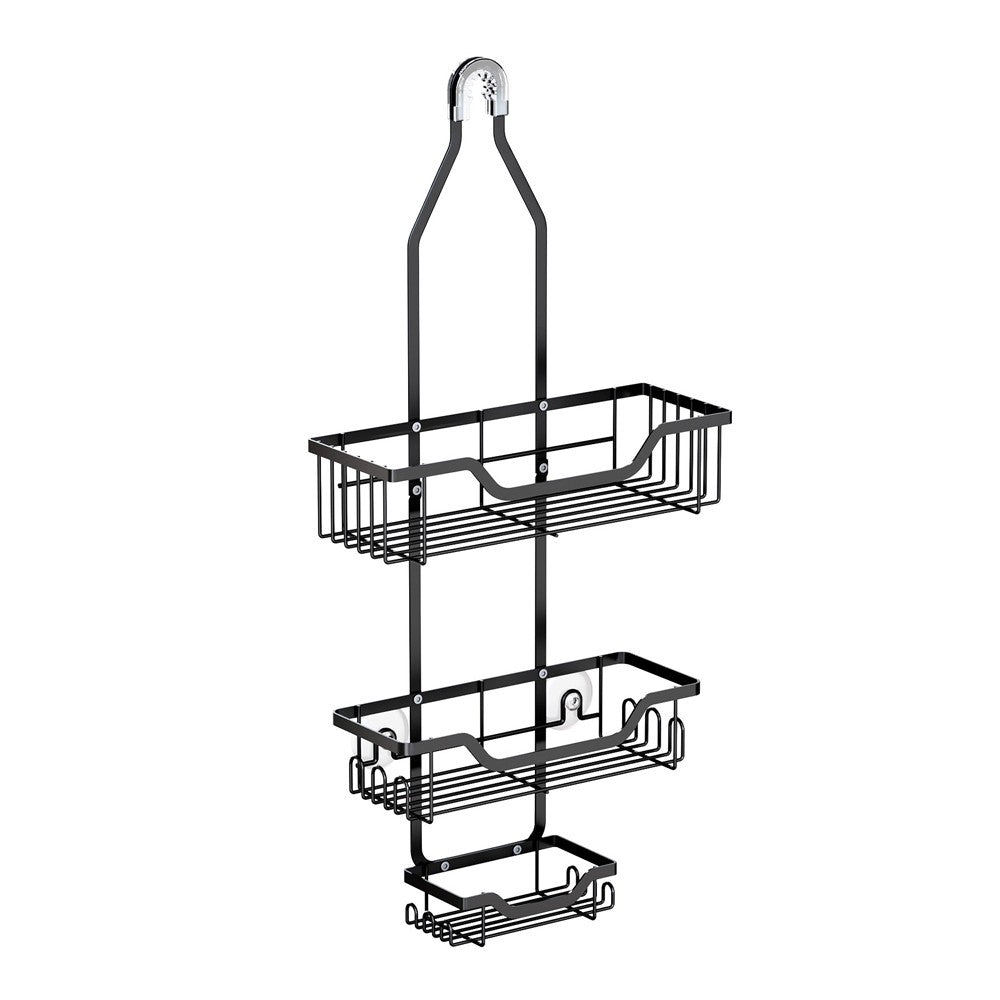 3 Layers Hanging Shower Caddy Over the Shower Head Bathroom Shelf Organizer