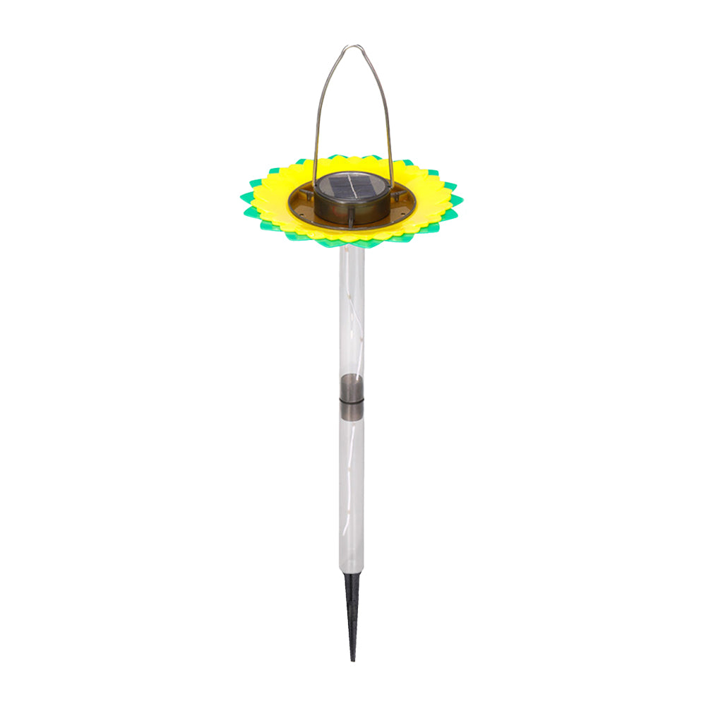 Solar Light Bird Feeder Hanging Wild Bird Feeder Garden Yard Ground Lamp Outdoor Decor