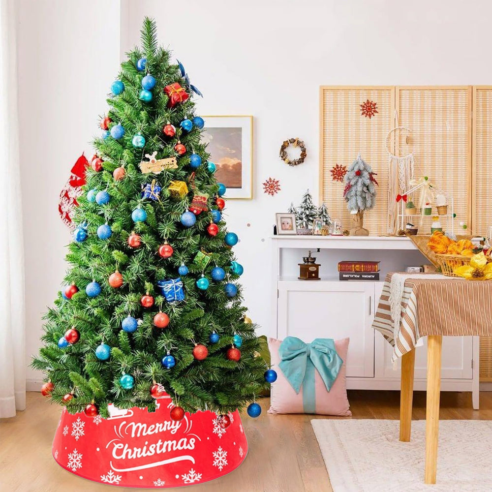 Christmas Tree Collar Xmas Tree Ring Round Christmas Tree Base Tree Skirts Style 2