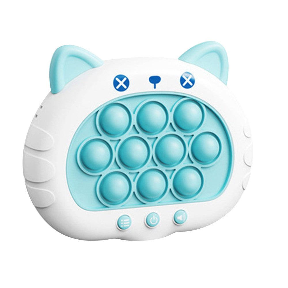 Quick Push Bubble Toy Poping Game with Light Puzzle Game Machine Blue
