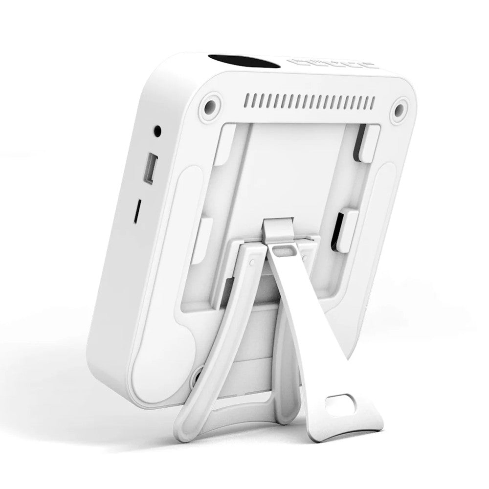 Wall-Mount Bluetooth CD Player LCD Display Music Player Home Audio Boombox White