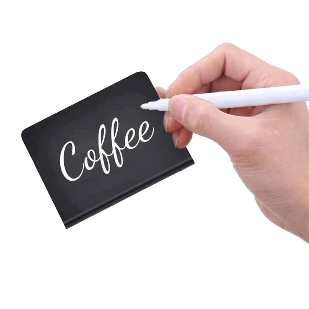 12Pcs Mini Chalkboard Signs Set Table Sign Message Board Signs for Wedding Birthday Parties Bakery