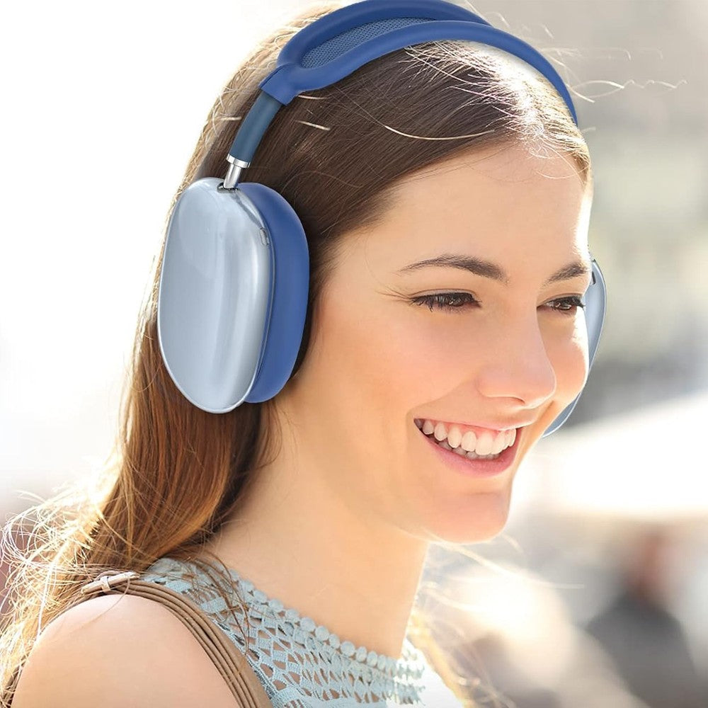 For Apple AirPods Max Headphones Case Silicone Protective Sleeves Full Set Cover Blue