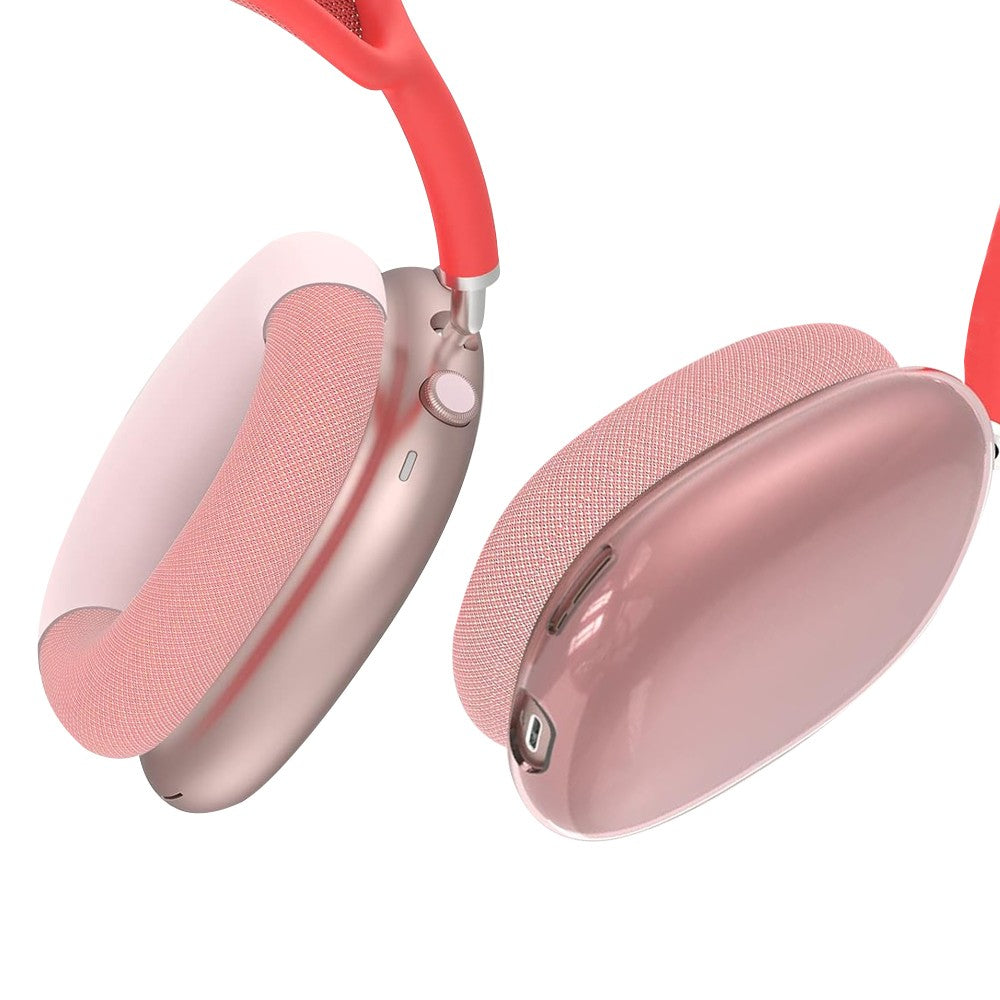 For Apple AirPods Max Headphones Case Silicone Protective Sleeves Full Set Cover Pink