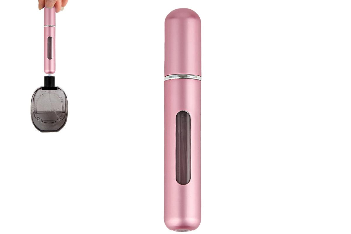Mini Perfume Spray Pump 8ML Refillable Bottle Atomizer for Travel Outdoor-Pink