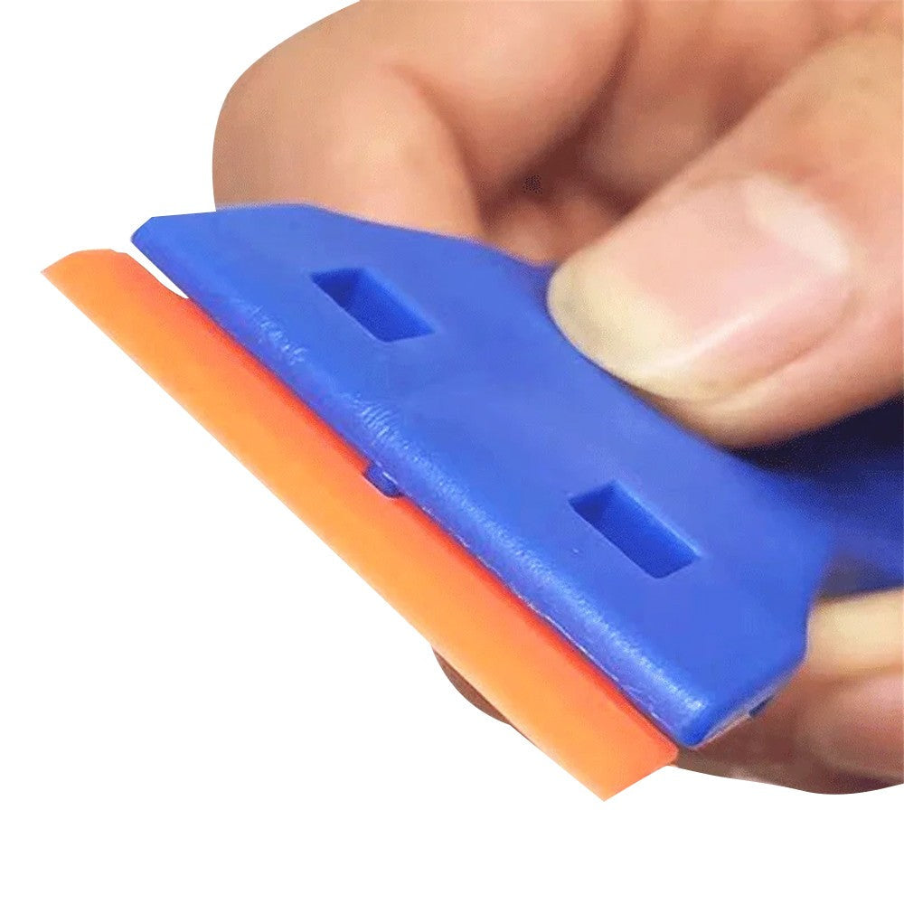 2 Plastic Scraper Tools with 100Pcs Plastic Blades Kit Sticker Adhesive Decal Tape Cleaning Tool